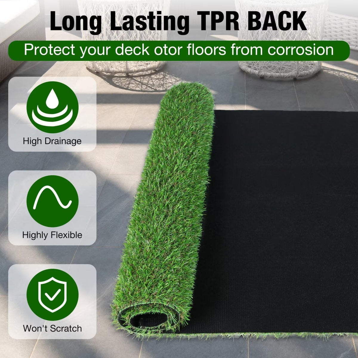 XLX TURF kids playground grass mat creates safe play area