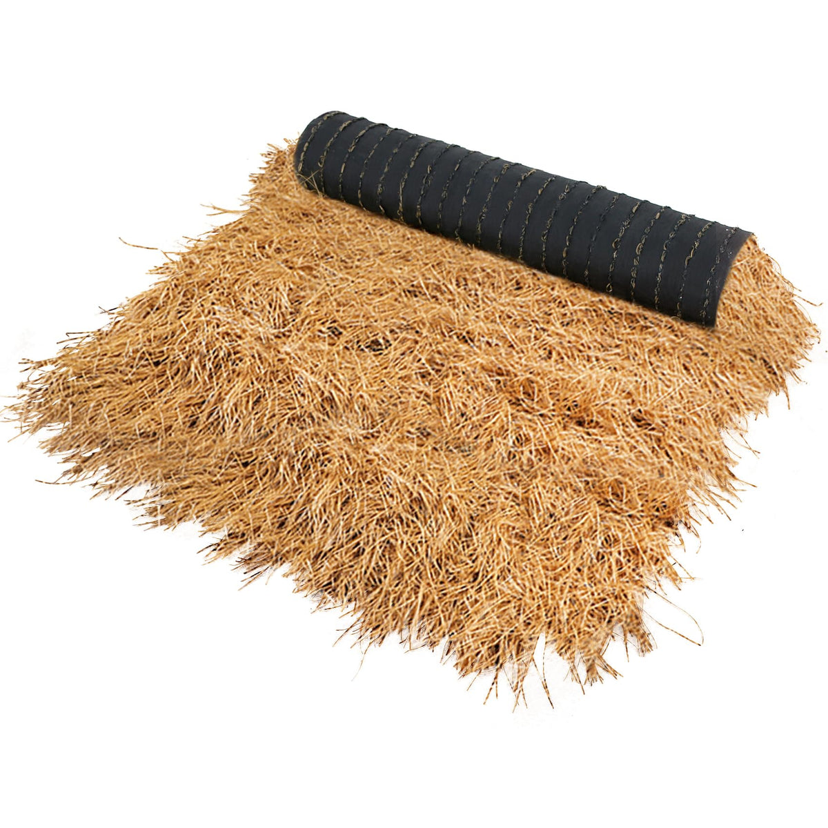 XLX TURF synthetic thatch roof over tiki hut adds festive, weatherproof décor