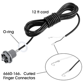 Sensor wiring length shows 12-foot cable for flexibility