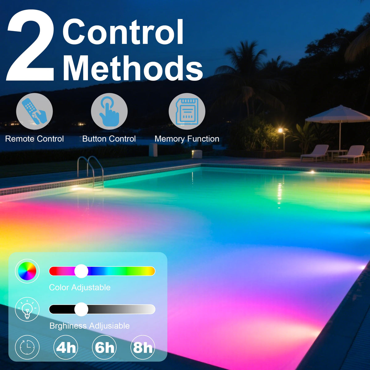 XMPTYN 75W E26 base pool light delivers bright, efficient illumination.