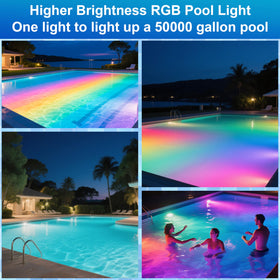 XMPTYN IP20 waterproof design withstands outdoor poolside conditions.