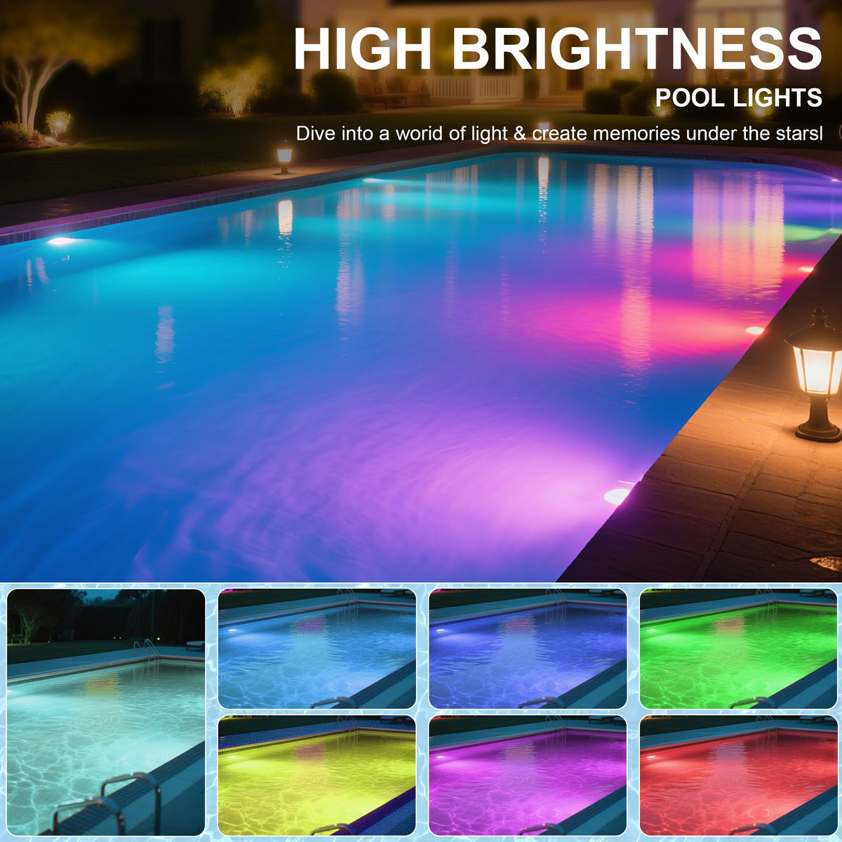 XMPTYN RGBW glow creates festive ambiance for gatherings.