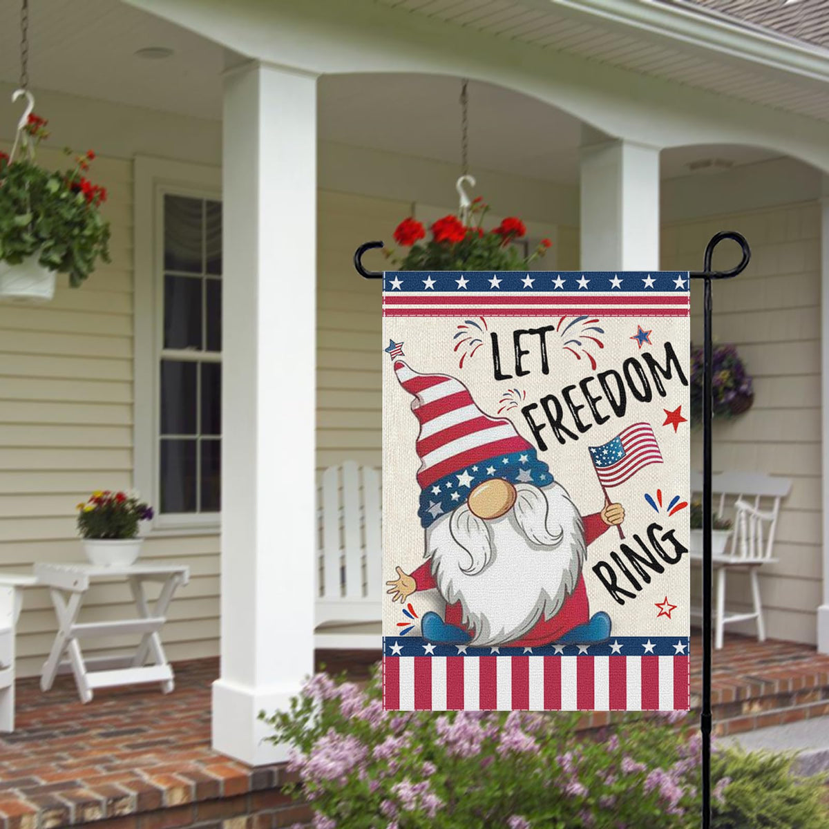 XMRCARRY Independence Day garden flag ready for year-round patriotic display.