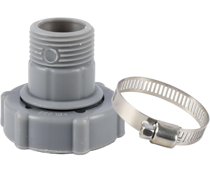 XMSTOY pool drain connector showing Coleman bottom fit for secure drainage