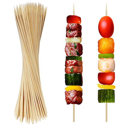 XMZY 10 inch bamboo skewers pack for grilling and shish kabob