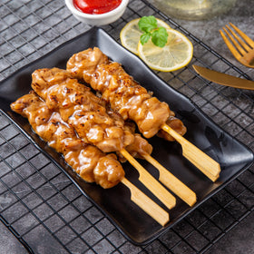 XMZY natural bamboo skewers for fruits and vegetables, sturdy and food-safe.