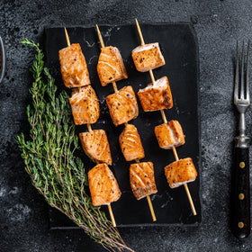 XMZY bamboo skewers with rounded tips for safer handling