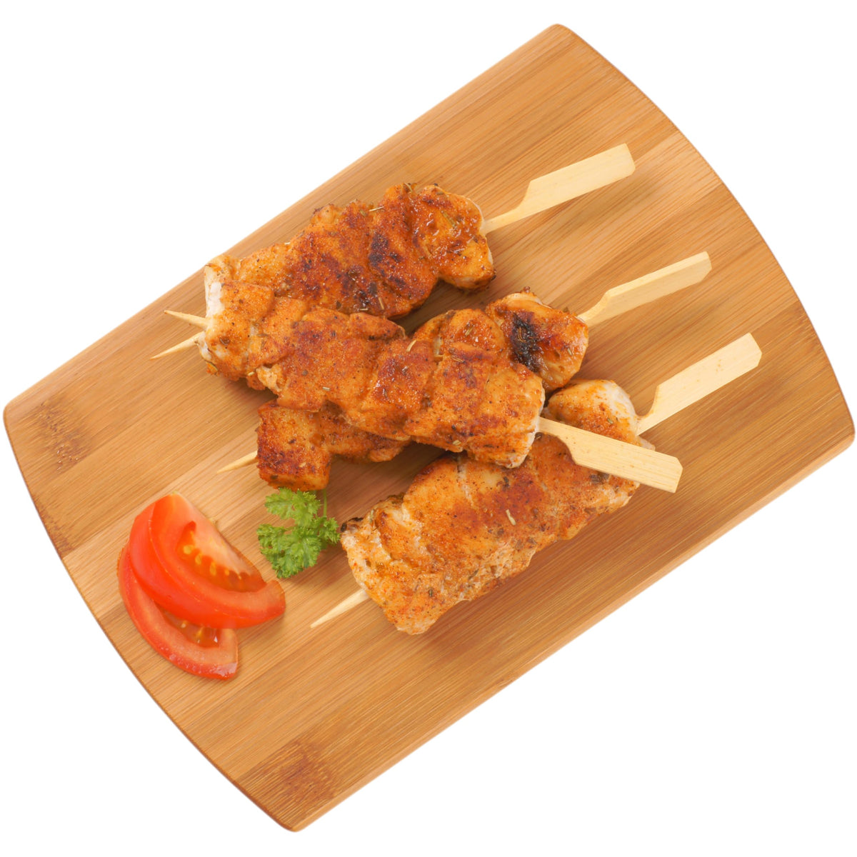 XMZY flat wooden skewers provide secure holds for charcuterie