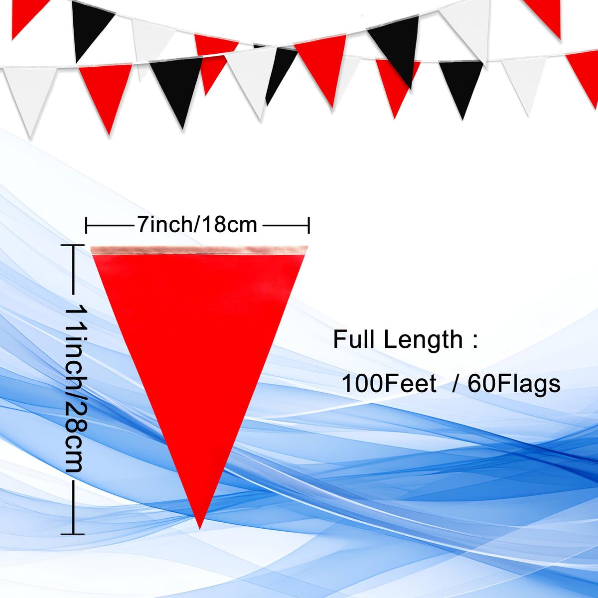 XMZY two-pack 50ft banners create a dramatic 100ft display