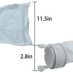 XNDCNY bag with hook and loop fasteners secures the cleaner attachment.