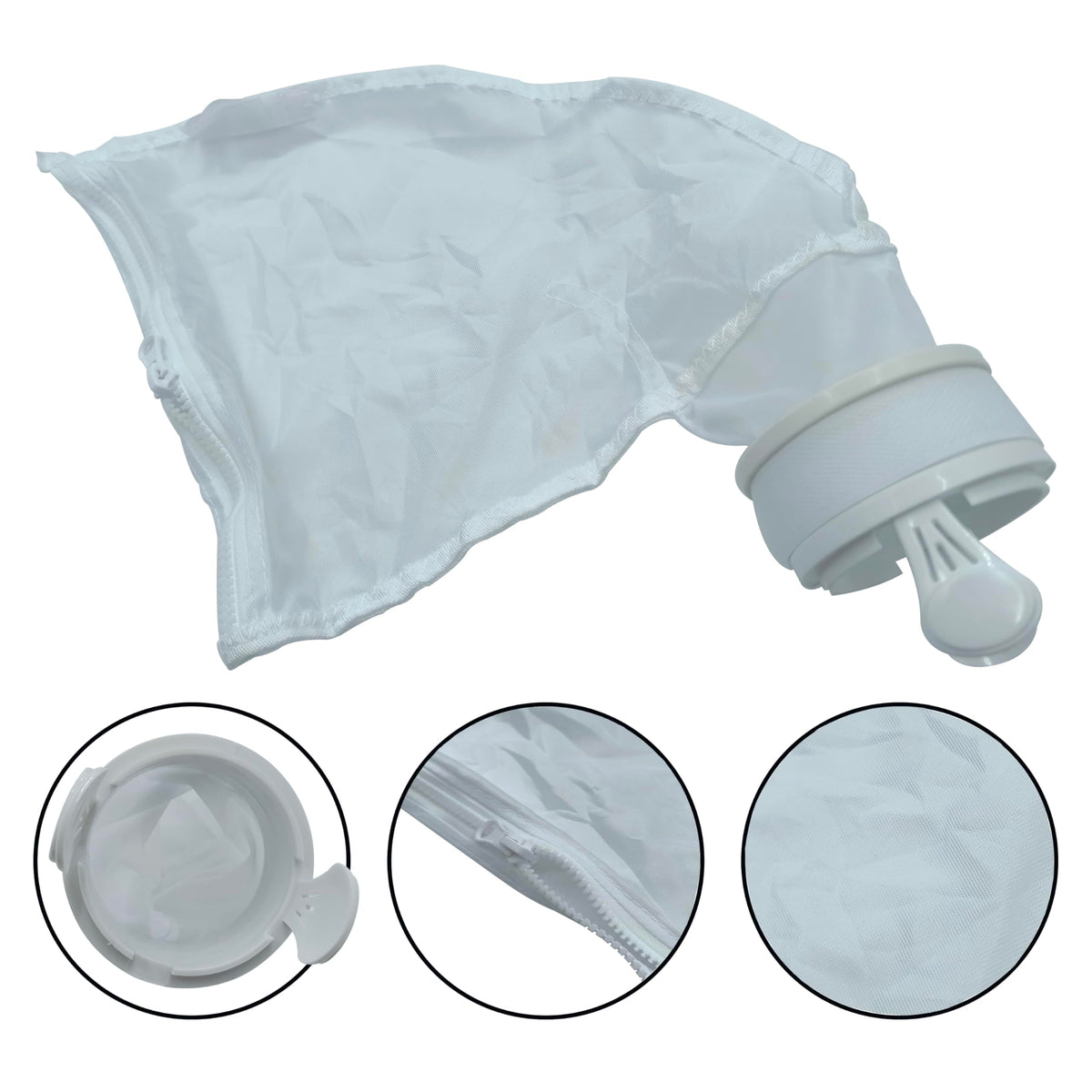 XNDCNY resin zipper resists pool chemicals for long lasting use.