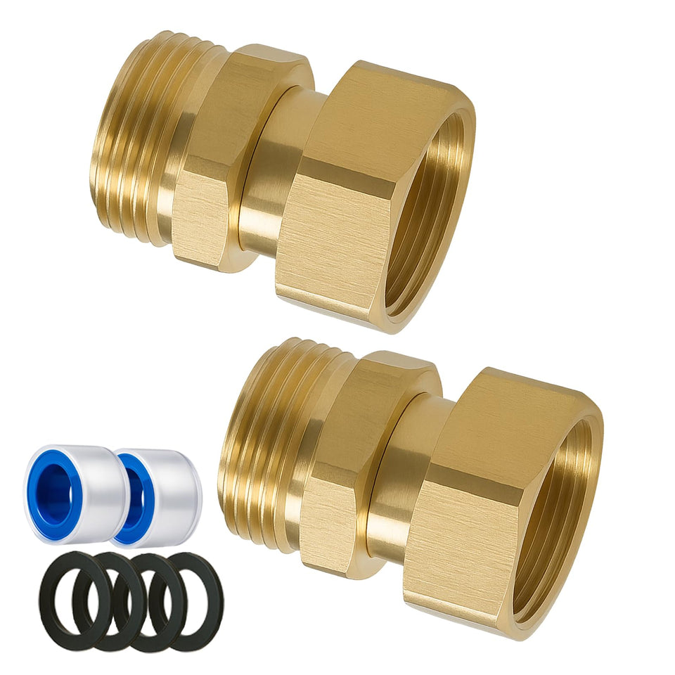 XNTONG garden hose swivel with 360° rotation prevents tangling during watering