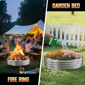 XOHUYD fire pit ring heat resistance for extreme temperatures