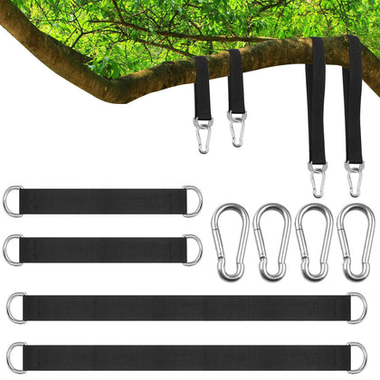XonyiCos 4pcs short straps for tree swings enabling quick, secure outdoor setup