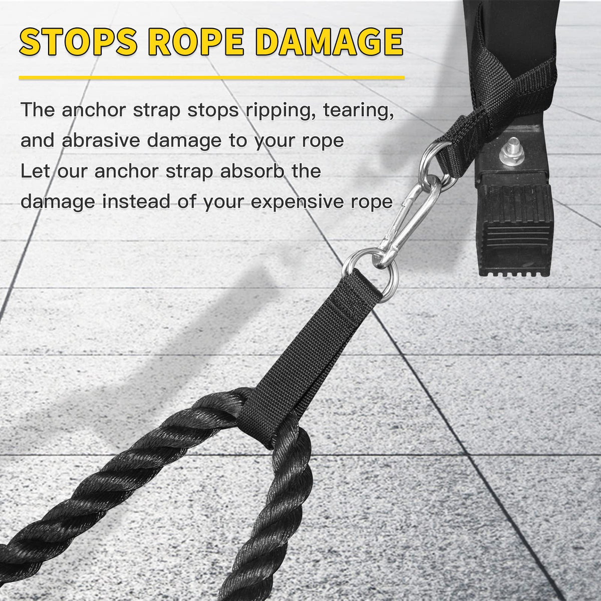 XonyiCos no-drill installation example showing hammock or swing setup