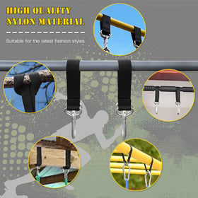 XonyiCos swing straps with carabiners for sturdy, tool-free hanging on trees or beams