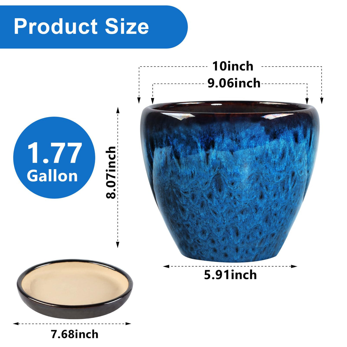 Xoogifae indoor outdoor planter in ceramic for versatile spaces.
