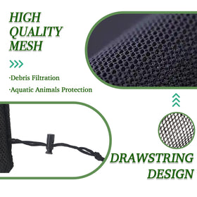 XOTTI pond pump filter bag metal frame supports cube shape for durability.