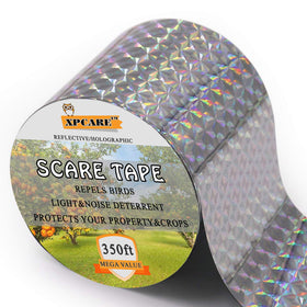 XPCARE Bird Scare Tape showing diamond reflection to deter birds from windows
