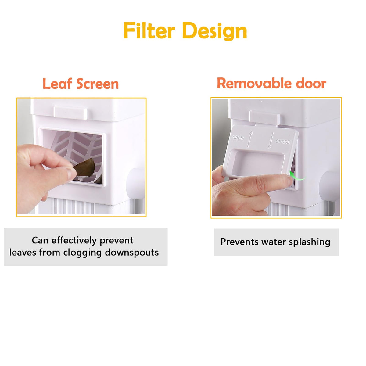 XPINYT Rain Barrel Diverter Kit downspout connection demonstrates quick, clean water diversion.