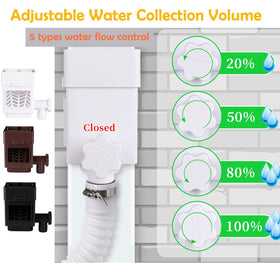 XPINYT Rain Barrel Diverter Kit filter cover blocks debris for cleaner water.