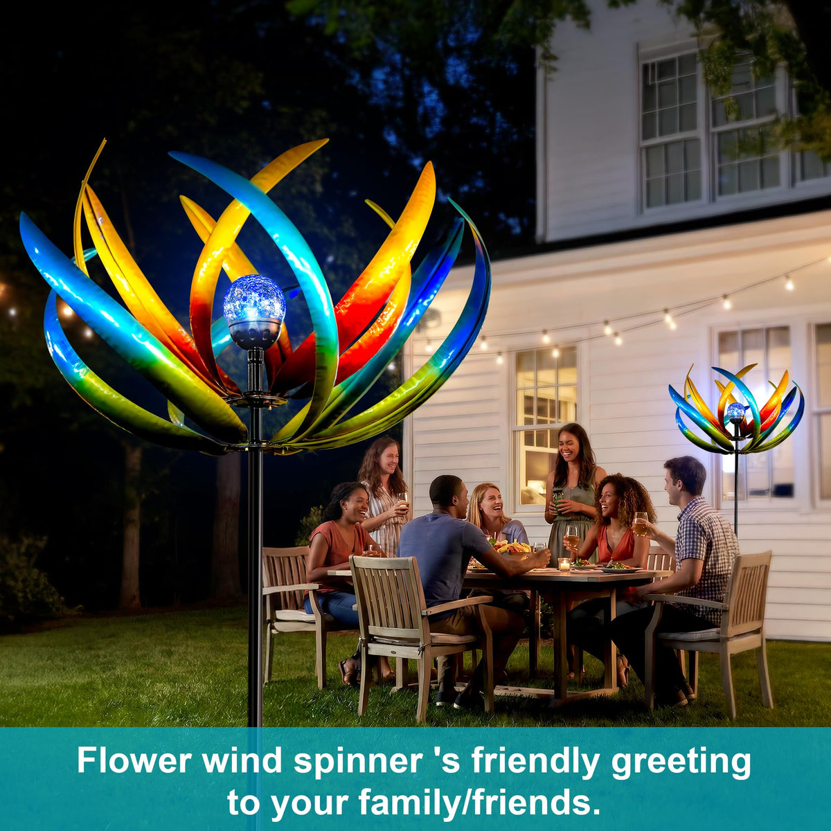 XPSCOCO outdoor decor for patios and beds, day and night focal point.