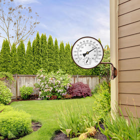 Xqiang brass outdoor thermometer strong brass case with weather resistance