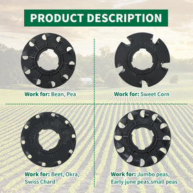 XQK 60009 seed plates supporting 17 crop varieties for diverse vegetables.
