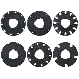 XQK 60009 seed plates showing Earthway compatibility for uniform sowing.