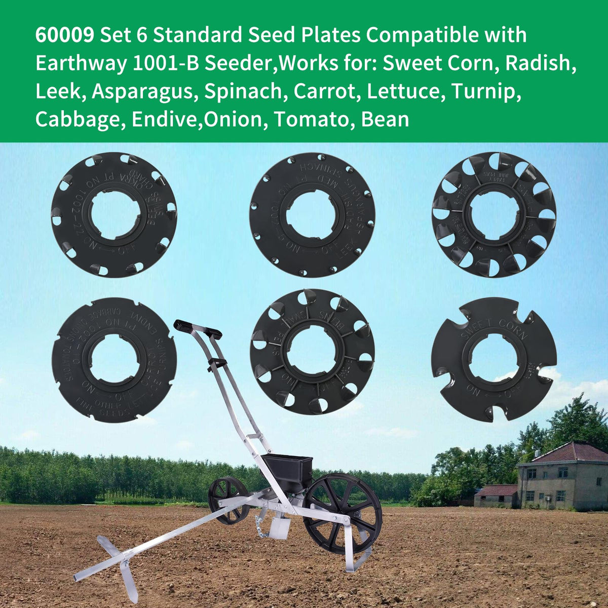 XQK 60009 seed plates demonstrating precise spacing for consistent results.