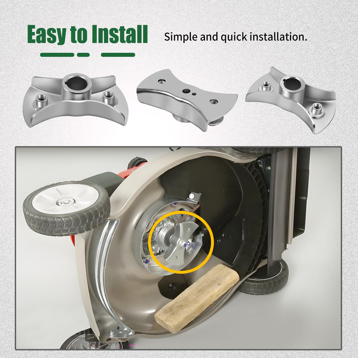 XQK blade carrier kit for simple mower part replacement