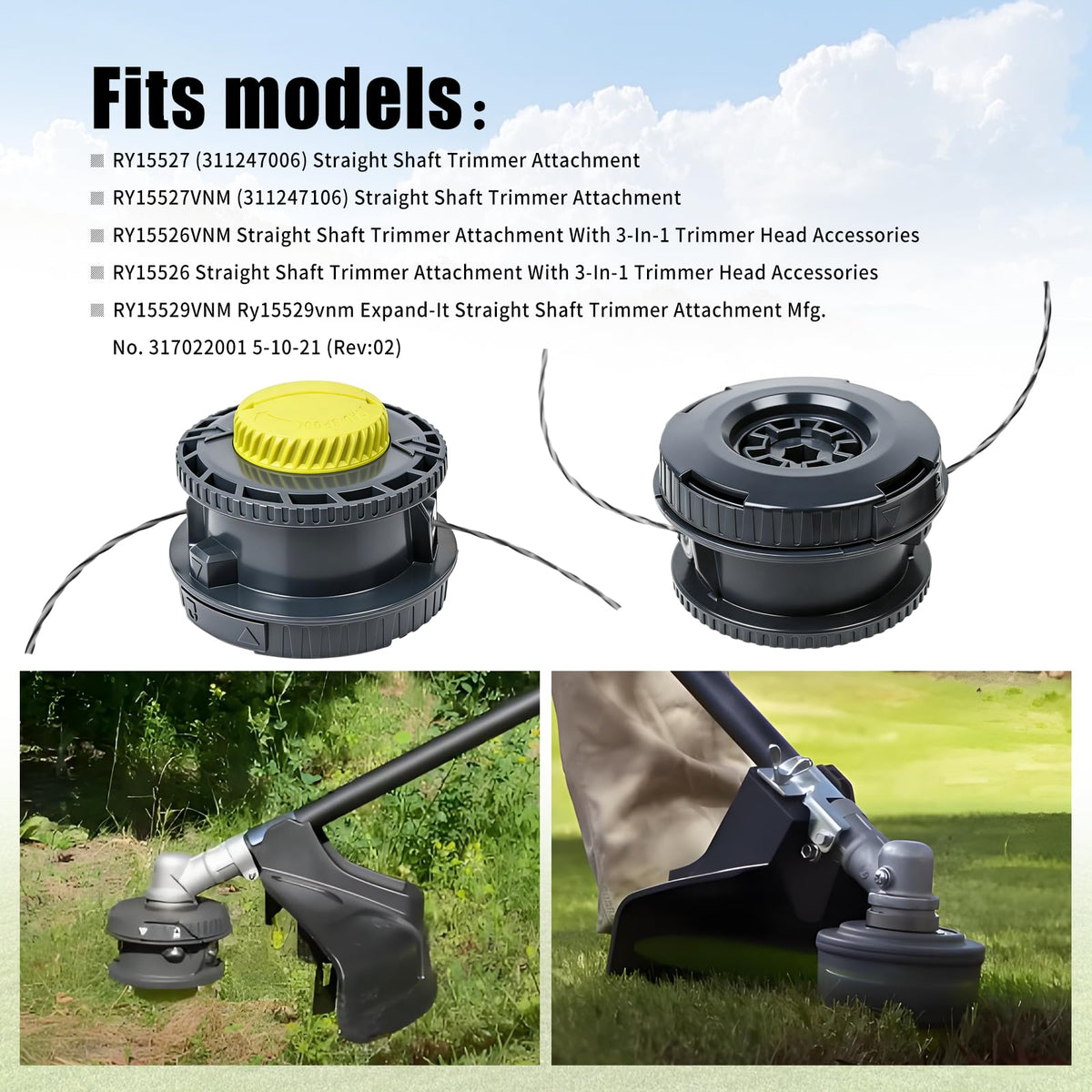 XQK extended trimmer line features for longer cutting sessions