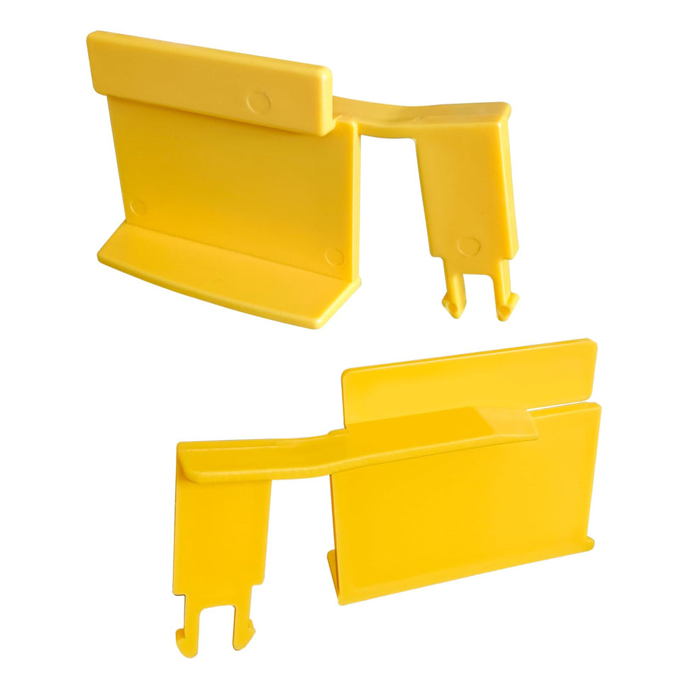 XQK 519-7420B yellow lock tab clip side view securing Clearwater II filter