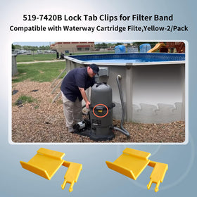 XQK lock tab clip 519-7420B demonstrates easy installation for Clearwater II