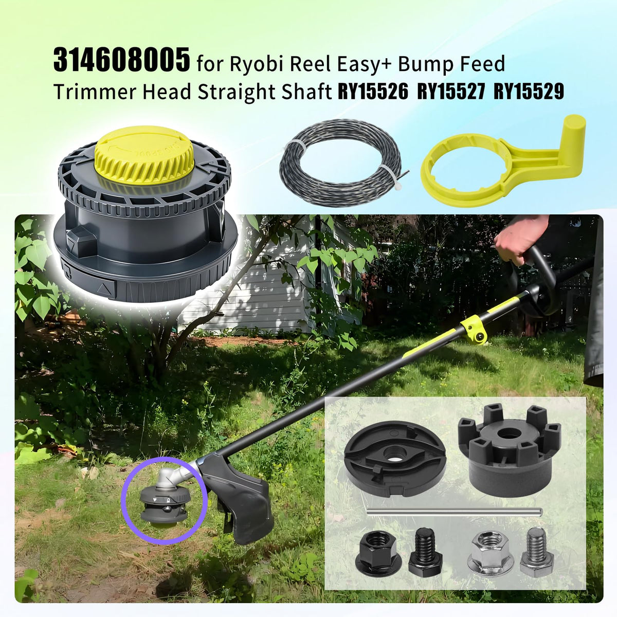 XQK Reel Easy+ bump feed detail highlighting durable construction