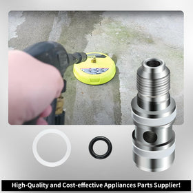 XQK repair kit on concrete deck shows improved cleaning