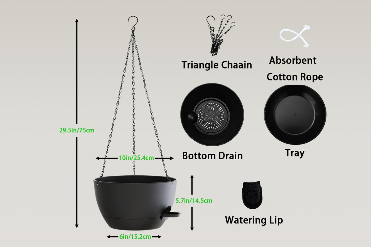 XQSHPDM planter showing drainage holes for healthy watering