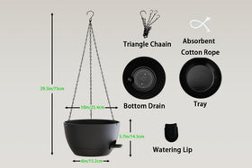 XQSHPDM planter showing drainage holes for healthy watering