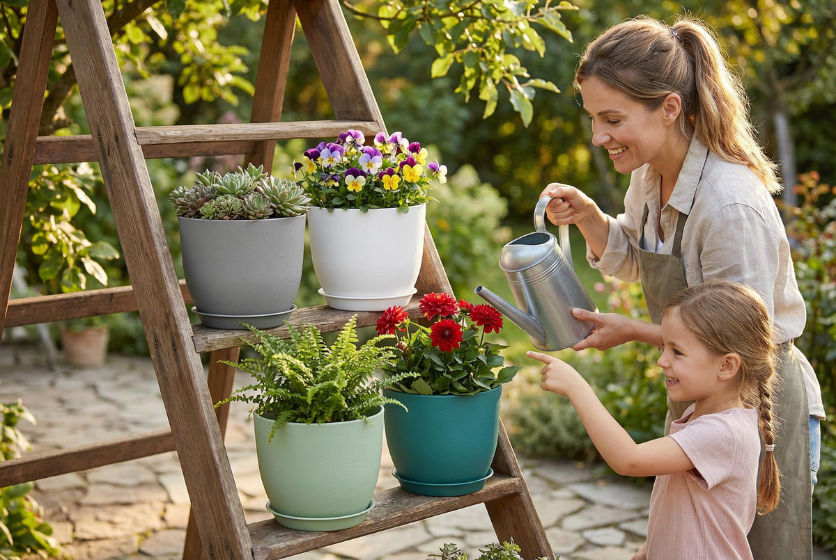 XQSHPDM lightweight yet sturdy design makes moving plants easy.