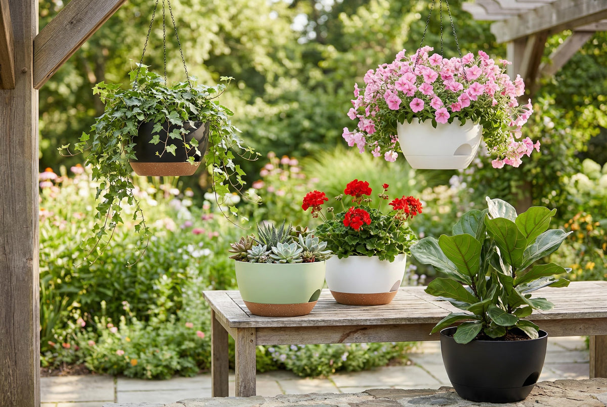 XQSHPDM matte finish 8-inch planter blends with many styles