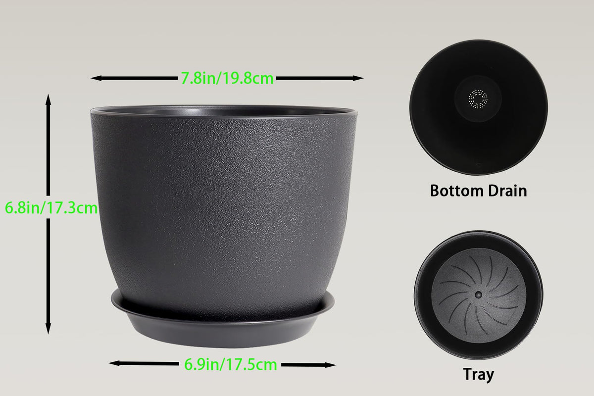 XQSHPDM drainage hole design ensures healthy roots and prevents overwatering in containers.