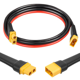 XRDS-RF XT60 extension cable 3ft with male-to-female connectors for stable high-current power.