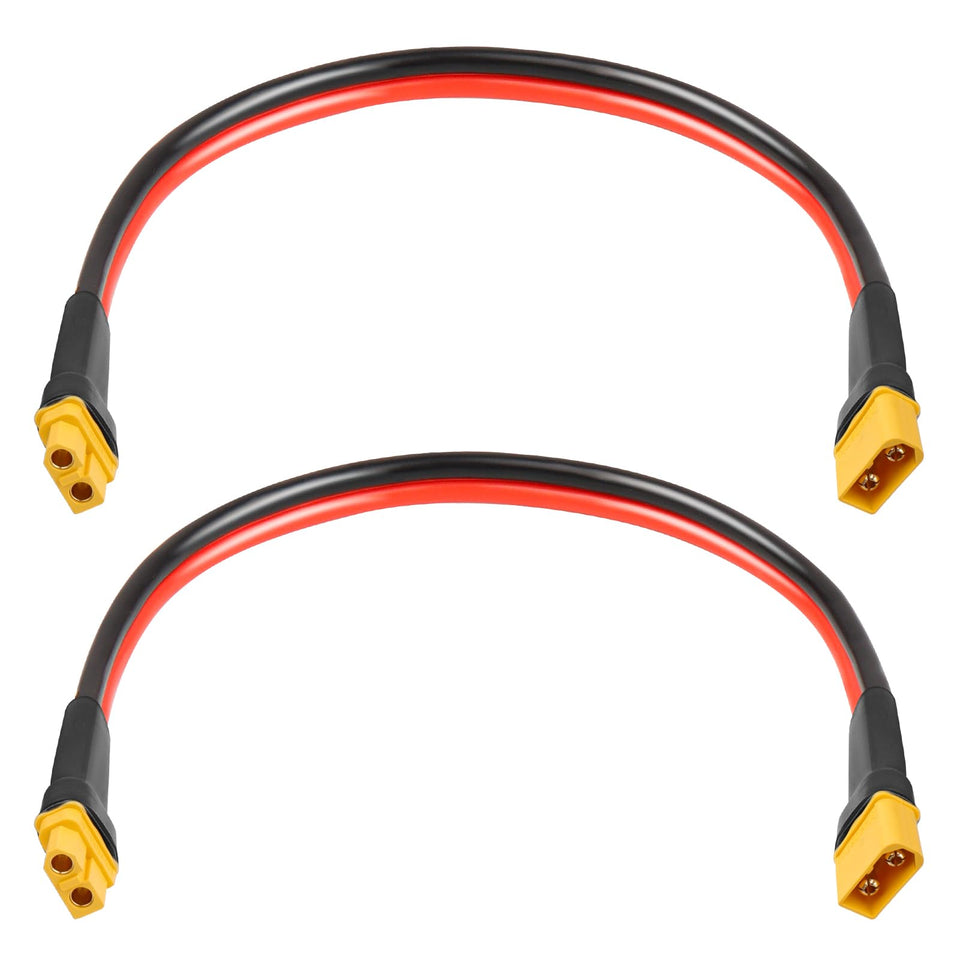 XRDS-RF XT60 extension 1ft cable for high-power RC models.