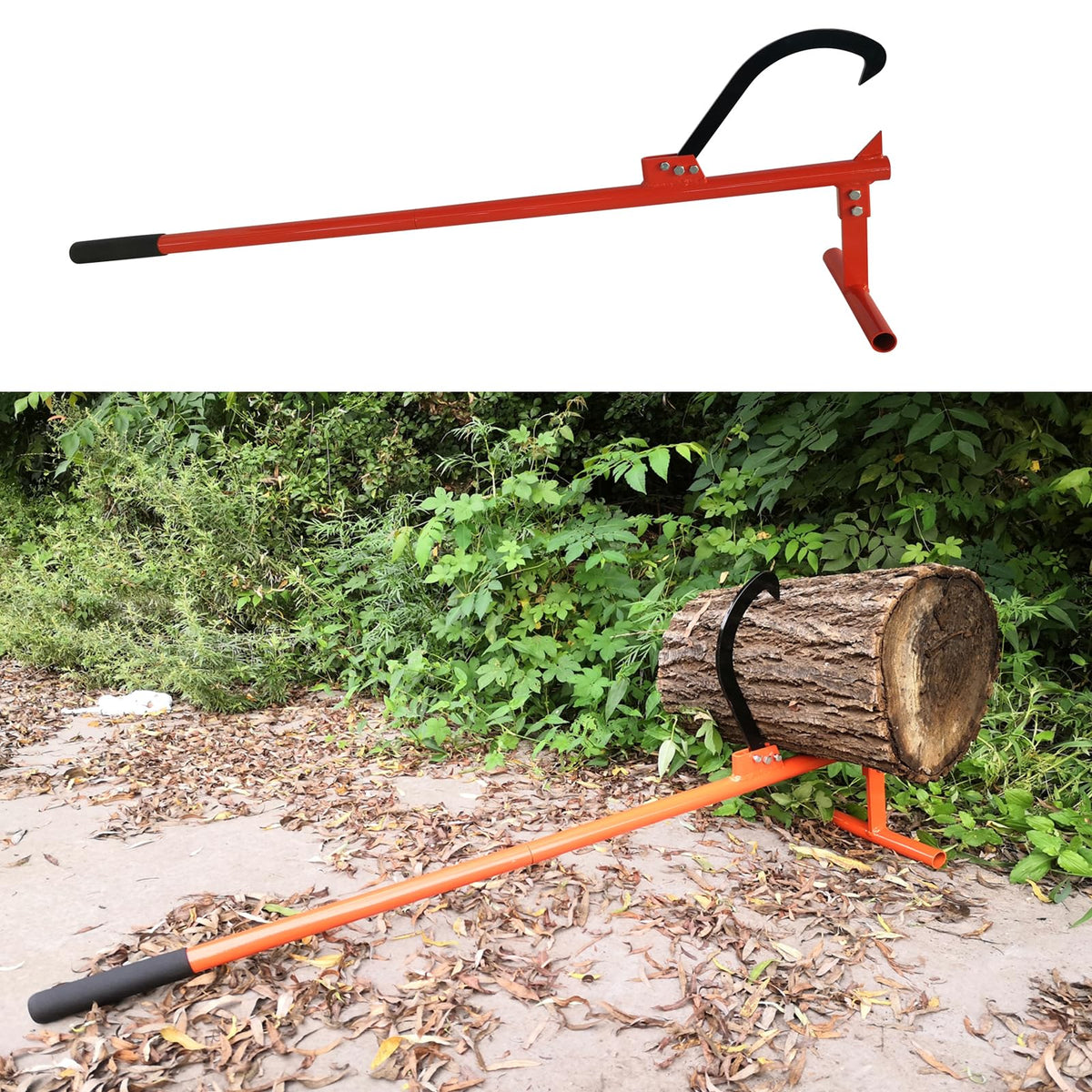 XROPURR log roller cant hook facilitates smooth movement of heavy logs.