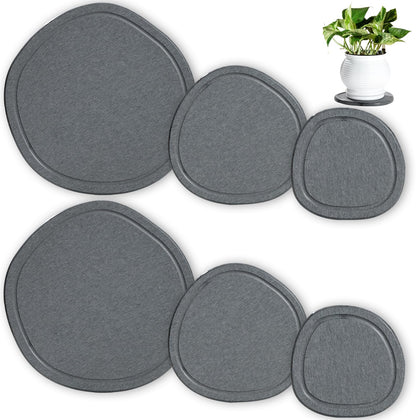 XRzitky diatomite plant saucer 4-inch catching excess water to protect floors.