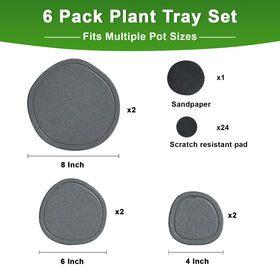 XRzitky diatomite plant saucer 6-inch absorbing moisture and keeping countertops dry.