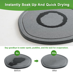 XRzitky diatomite plant saucer 8-inch with large capacity prevents spills and damp spots.