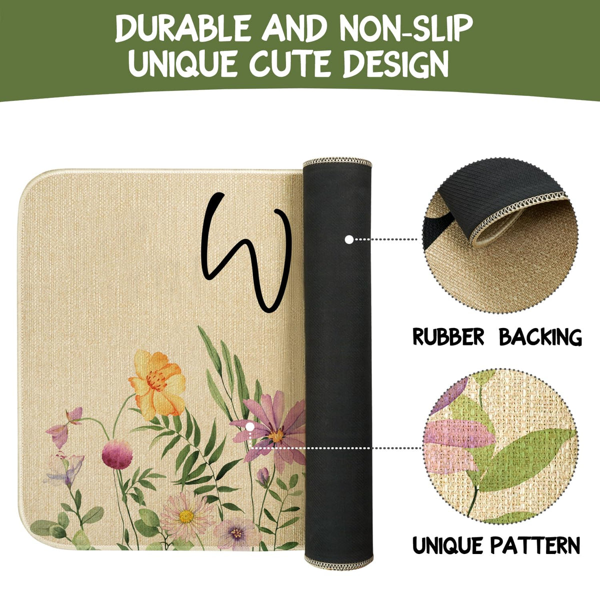 Xsinufn easy-clean doormat, vacuum or hose-rinse for quick maintenance.