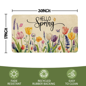 Xsinufn versatile indoor-outdoor mat for porch, entryway, or kitchen.