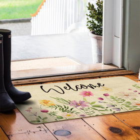 Xsinufn non-slip back doormat keeps floors clean and stable.